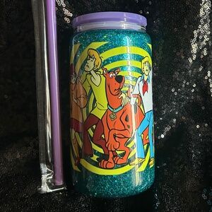 Scooby Doo Green Spiral Snow Globe Tumbler